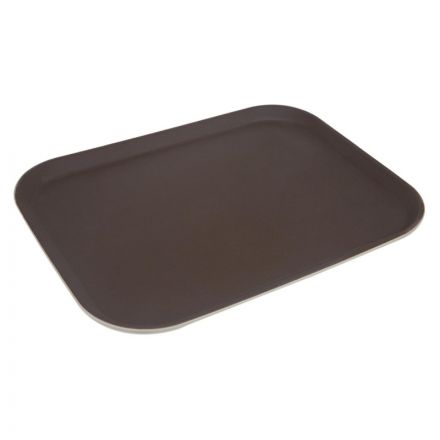 Поднос прорезин.прямоуг.14''х18''(455х355) корич., кт06 Поднос прорезин.прямоуг.14''х18''(455х355) корич., кт06