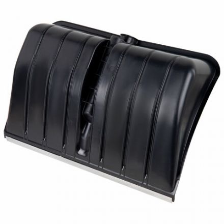 Лопата снеговая 54х37 см БЕЗ ЧЕРЕНКА "БОГАТЫРЬ" СУПЕРПРОЧНАЯ, БОЛЬШАЯ, алюминиевая планка, ГРАНДМАСТЕР, 700337