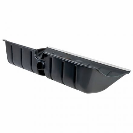 Лопата снеговая 54х37 см БЕЗ ЧЕРЕНКА "БОГАТЫРЬ" СУПЕРПРОЧНАЯ, БОЛЬШАЯ, алюминиевая планка, ГРАНДМАСТЕР, 700337