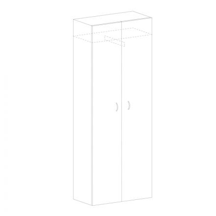 Шкаф MON_Канц для одежды офисный ШК40.15 дуб.мол