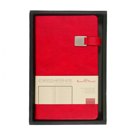 Ежедневник недатированный  А5 Premier (красный) 3-686/01