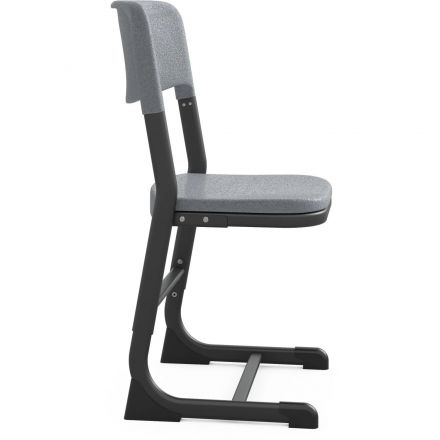 Стул ученический MET_Комус Мебель Школа 2.0,3-5 р.г. Aero сер 7040/антрацит