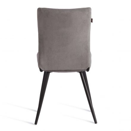 Стул обеденный Monte Carlo (2 шт. в упаковке) TREND, велюр, серый/черный, 29, 49х51х93 см Стул обеденный Monte Carlo (2 шт. в упаковке) TREND, велюр, серый/черный, 29, 49х51х93 см