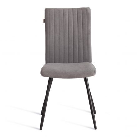 Стул обеденный Monte Carlo (2 шт. в упаковке) TREND, велюр, серый/черный, 29, 49х51х93 см Стул обеденный Monte Carlo (2 шт. в упаковке) TREND, велюр, серый/черный, 29, 49х51х93 см