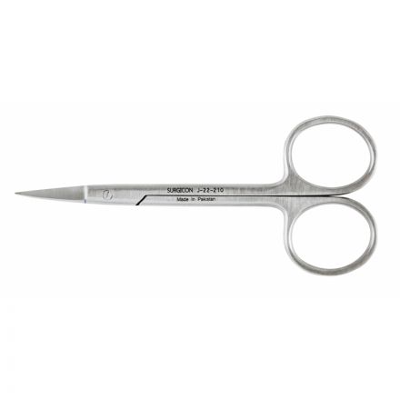 Ножницы остроконечные вертикально изогнутые,100 мм, J-22-210