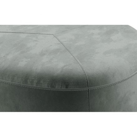 Пуф MV_Софти стац. опора СФ-57/530x530x415 тк. велюр серый