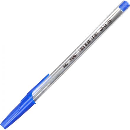 Ручка шариковая неавтомат. Deli Think, шар.1мм,лин.0,7мм,син,масл Ручка шариковая неавтомат. Deli Think, шар.1мм,лин.0,7мм,син,масл
