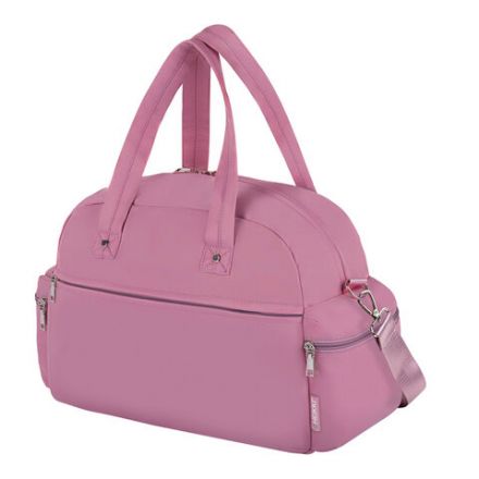 Сумка дорожная HEIKKI HANDY (ХЕЙКИ), карман на молнии, багажная лента, пыльная роза, 43х16х30 см, 273872