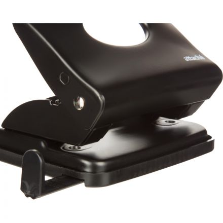 Дырокол металлический Attache Economy до 40 листов, с линейкой, цвет черный