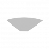 Riva Полка для стойки угловой А.РС-5.1 Серый 815*815*22