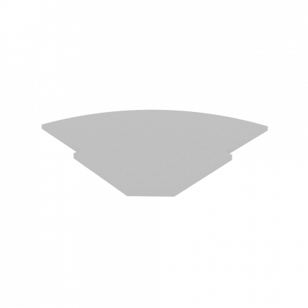 Riva Полка для стойки угловой А.РС-5.1 Серый 815*815*22 Riva Полка для стойки угловой А.РС-5.1 Серый 815*815*22