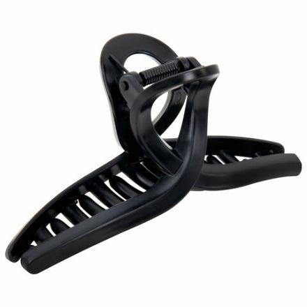 Крабы для волос НАБОР 3 шт., 8,5 см / 8,5 см / 11 см, soft-touch, чёрный, MONTE VITA (МОНТЕ ВИТА), 457032