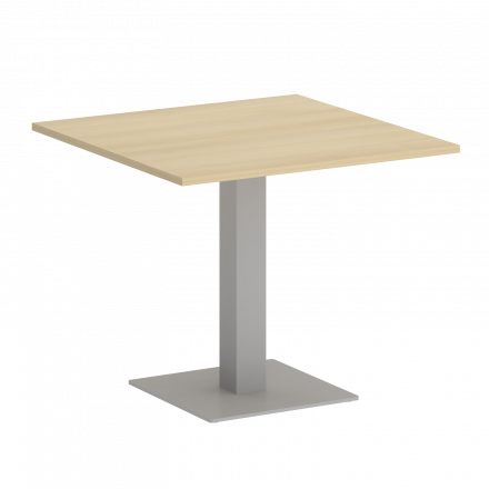 Home Office Стол квадратный VR.SP-5-90.2 Акация/Серый металл 900*900*750