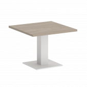 Home Office Стол журнальный квадратный VR.SP-5-60.2G Дуб аттик/Белый металл 600*600*453 Home Office Стол журнальный квадратный VR.SP-5-60.2G Дуб аттик/Белый металл 600*600*453