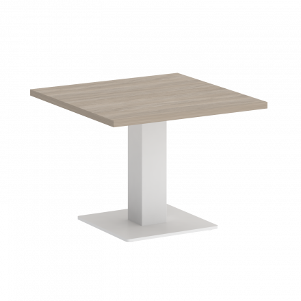 Home Office Стол журнальный квадратный VR.SP-5-60.2G Дуб аттик/Белый металл 600*600*453
