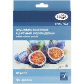 Карандаши цветные художественные Гамма "Студия", 36цв., заточен., картон. упаковка Карандаши цветные художественные Гамма "Студия", 36цв., заточен., картон. упаковка