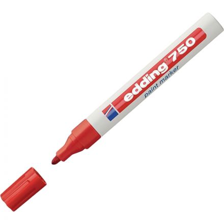 Маркер промышленный Edding E 750/2 для универсальной маркировки красный (2-4 мм)