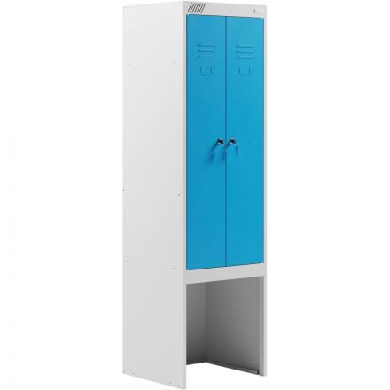 Шкаф для одежды металлический MZ_ШРЭК-22-530 ВСК 530х500х1850 синий