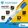 Маркер лаковый TOPFORT Industrial 6 мм синий