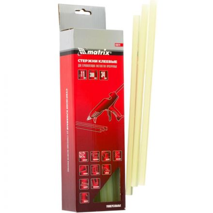 Стержень клеевой Matrix 11x300 мм, прозрачный, 34 шт. (930741) Стержень клеевой Matrix 11x300 мм, прозрачный, 34 шт. (930741)