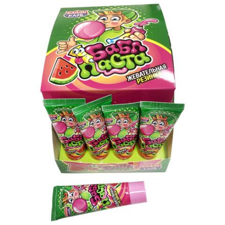 Жевательная резинка "Бабл паста" со вкусом арбуза, 20 г, КАНДИ КЛАБ, GUM096 Жевательная резинка "Бабл паста" со вкусом арбуза, 20 г, КАНДИ КЛАБ, GUM096