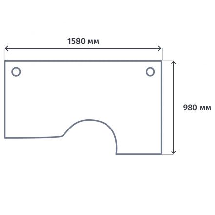 Стол ONIX-О правый О на металлокаркасе O.MO-SA-1R белый бриллиант/антрацит Стол ONIX-О правый О на металлокаркасе O.MO-SA-1R белый бриллиант/антрацит