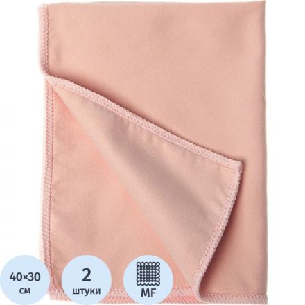 Салфетка хозяйственная HQ Profiline д/глян пов 30х40см 170г/м2 красн 2шт/уп