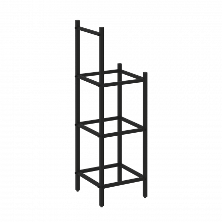 Loft Угловой проходной переходной модуль VR.L-SL.UPK-3.2.1 Чёрный металл 446*446*1458