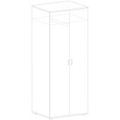 Шкаф ST_Комфорт для одежды дуб шамони светлый К.511 ДШ Шкаф ST_Комфорт для одежды дуб шамони светлый К.511 ДШ