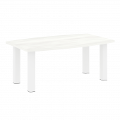 Yalta Стол переговорный LT.SP-3 Снежная патина/Белые опоры 1800*1100*750