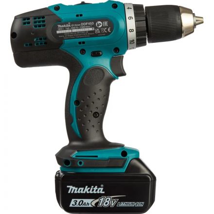 Дрель-шуруповерт аккум. MAKITA 18В, LXT, 42Нм, 2х3.0Ач (DDF453RFE)