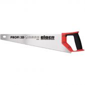Ножовка по дереву БИБЕР 85681 ПРОФИ 3D заточка средний зуб, 400мм