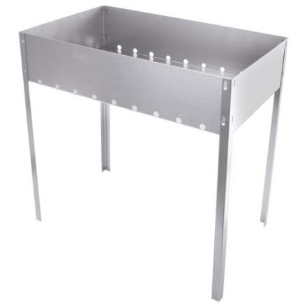 Мангал сборный стальной, размер 500х300х500 мм, в коробке, 701727