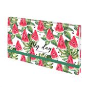 Еженедельник недатированный с резинкой (171х93 мм), BRAUBERG, твердый, УФ-ЛАК, 64 л., "Watermelon", 114577 Еженедельник недатированный с резинкой (171х93 мм), BRAUBERG, твердый, УФ-ЛАК, 64 л., "Watermelon", 114577