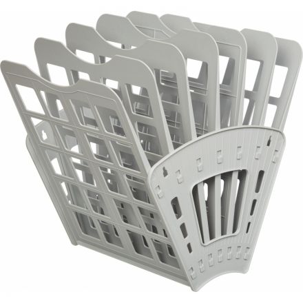 Лоток для бумаг Attache Веер сборный на 6 отделений серый юк