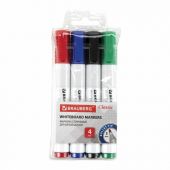 Маркеры стираемые для белой доски НАБОР 4 ЦВЕТА, BRAUBERG "CLASSIC", 3 мм, с клипом, 152117 Маркеры стираемые для белой доски НАБОР 4 ЦВЕТА, BRAUBERG "CLASSIC", 3 мм, с клипом, 152117
