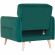 Кресло 0MX_ХД Finsoffa HYGGE Relax 1, раскл. тк. велюр Formula 668 зеленый