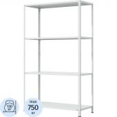 Стеллаж металлический ГТС_ТС Лайт 2000х1200х500 сост.ст. Полки:4 шт, металл