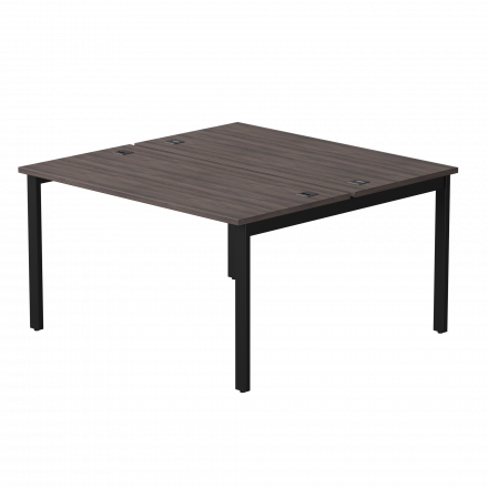 Бенч-система на 2 места Everprof EVO на металлокаркасе 1380х670(1370)x755 Дуб Пасадена/Черный