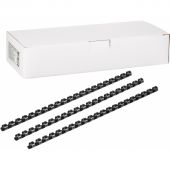 Пружины для переплета пластиковые 21 кольцо, 10 мм, (черные), 100 шт./уп Пружины для переплета пластиковые 21 кольцо, 10 мм, (черные), 100 шт./уп