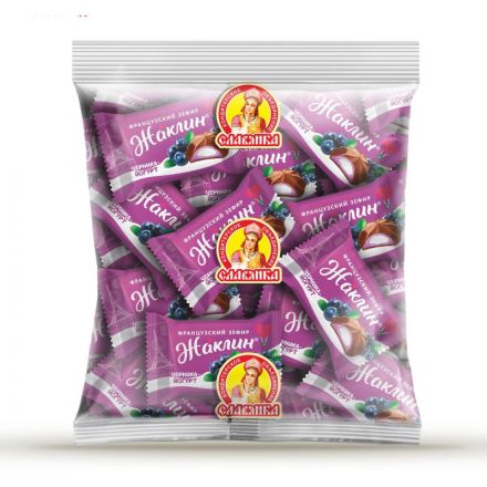 Конфеты Славянка Жаклин глазир. франц. зефир со вкусом Черника-йогурт, 1кг Конфеты Славянка Жаклин глазир. франц. зефир со вкусом Черника-йогурт, 1кг