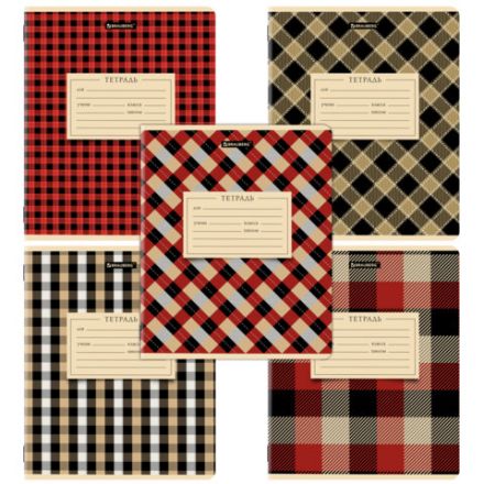 Тетрадь 12 л. BRAUBERG линия, обложка картон, CLASSIC TEXTURE, 107284