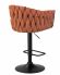 Стул барный DOBRIN LEON, оранжевая ткань (LAR 275-27) Стул барный DOBRIN LEON, оранжевая ткань (LAR 275-27)