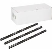 Пружины для переплета пластиковые 21 кольцо, 14 мм, (черные), 100 шт./уп Пружины для переплета пластиковые 21 кольцо, 14 мм, (черные), 100 шт./уп