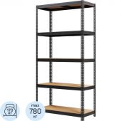 Стеллаж металлический MZ-PROFIL окрашенный 1800х900х400