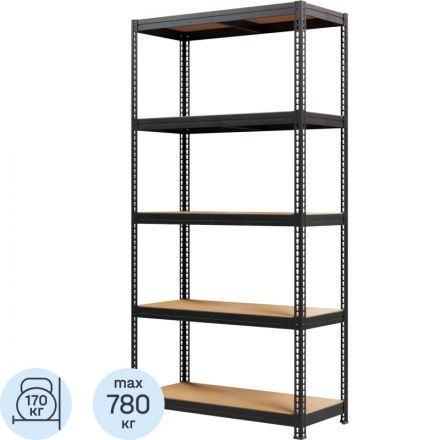 Стеллаж металлический MZ-PROFIL окрашенный 1800х900х400