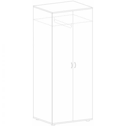 Шкаф SH_Стратегия для одежды S77 (154713) Н.Милано ср