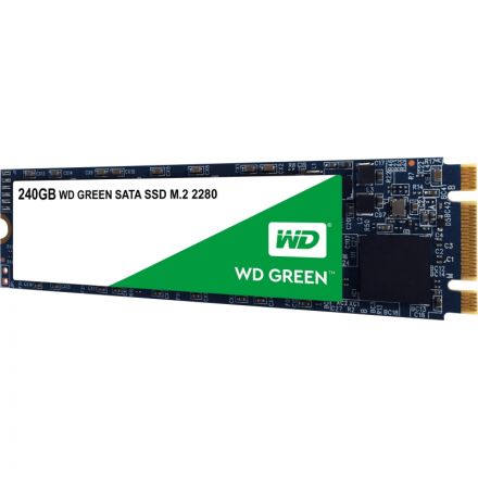 SSD накопитель WD SATA3 240G Green M.2 2280(WDS240G2G0B)