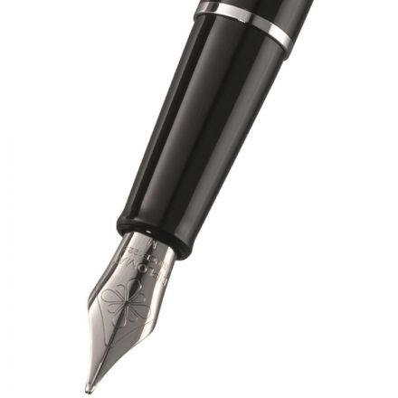 Ручка перьевая DIPLOMAT Traveller black lacquer F синий D10424950