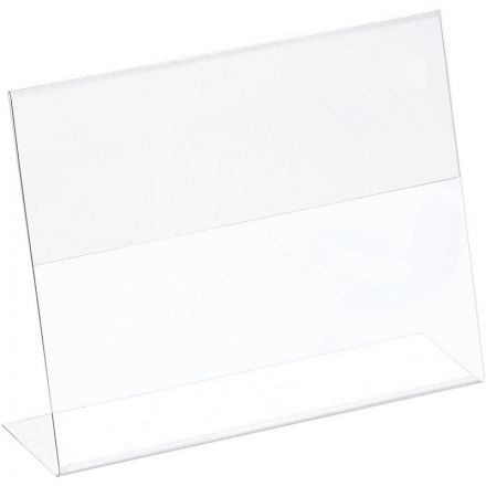 Ценникодержатель настольный д/инф. L-образный 90x70мм, горизонт.,20шт/уп.